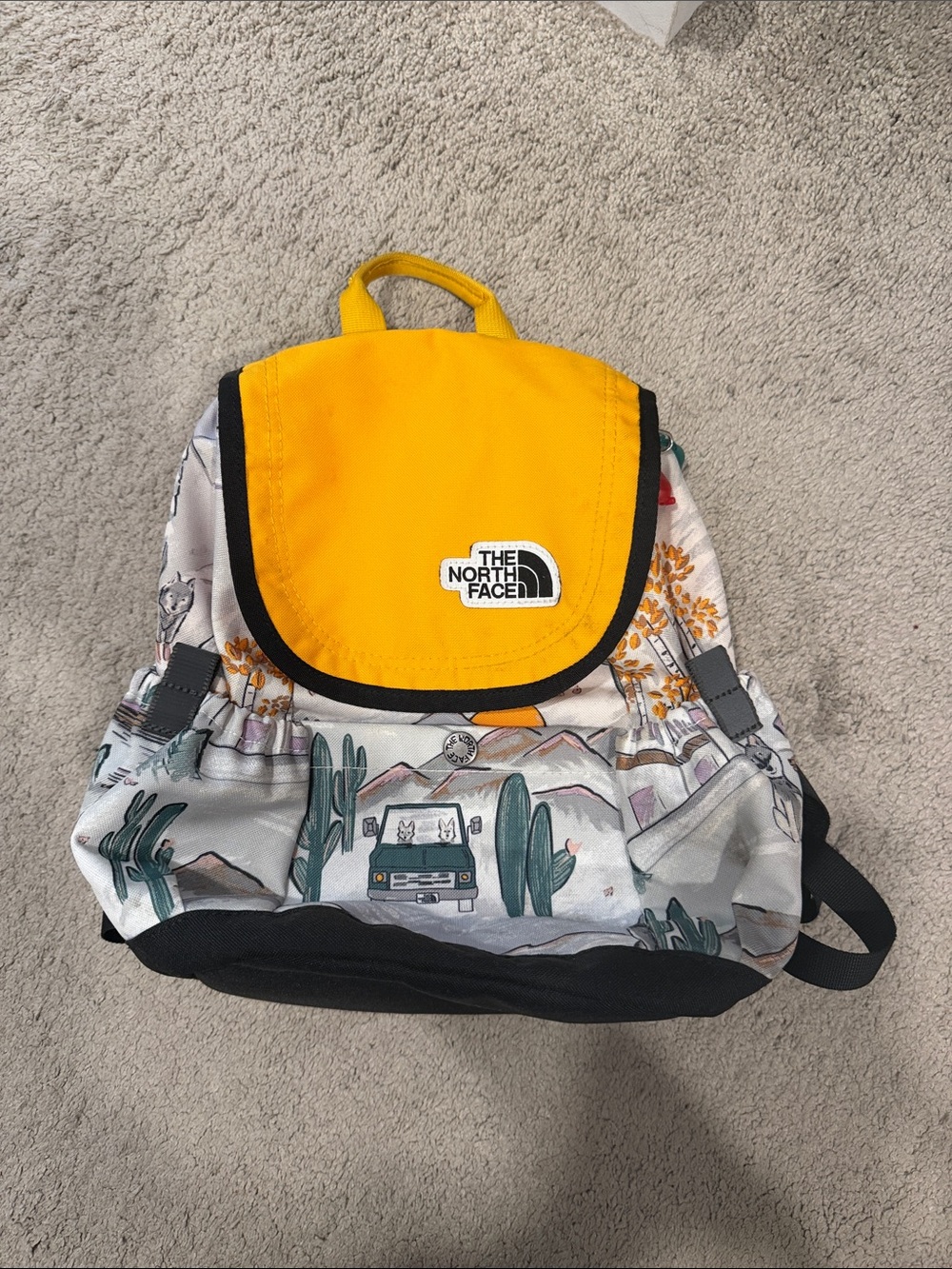 The North Face Kids Yellow & Desert Scene Daypack